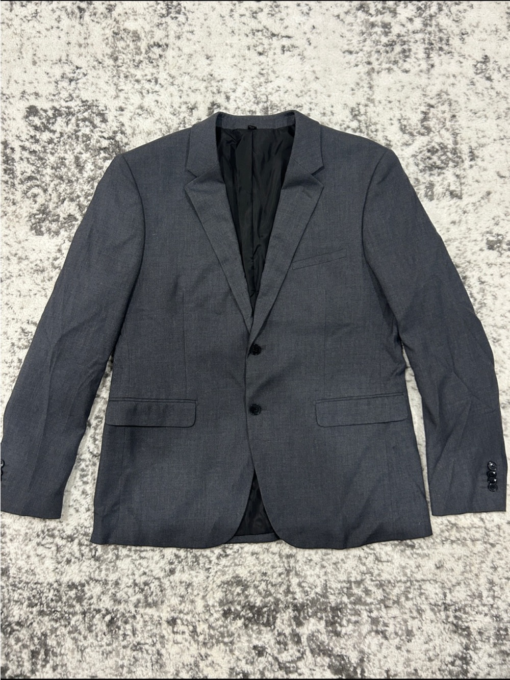 Mossimo Supply Co. Charcoal Gray Two-Button Sport Coat (Large)